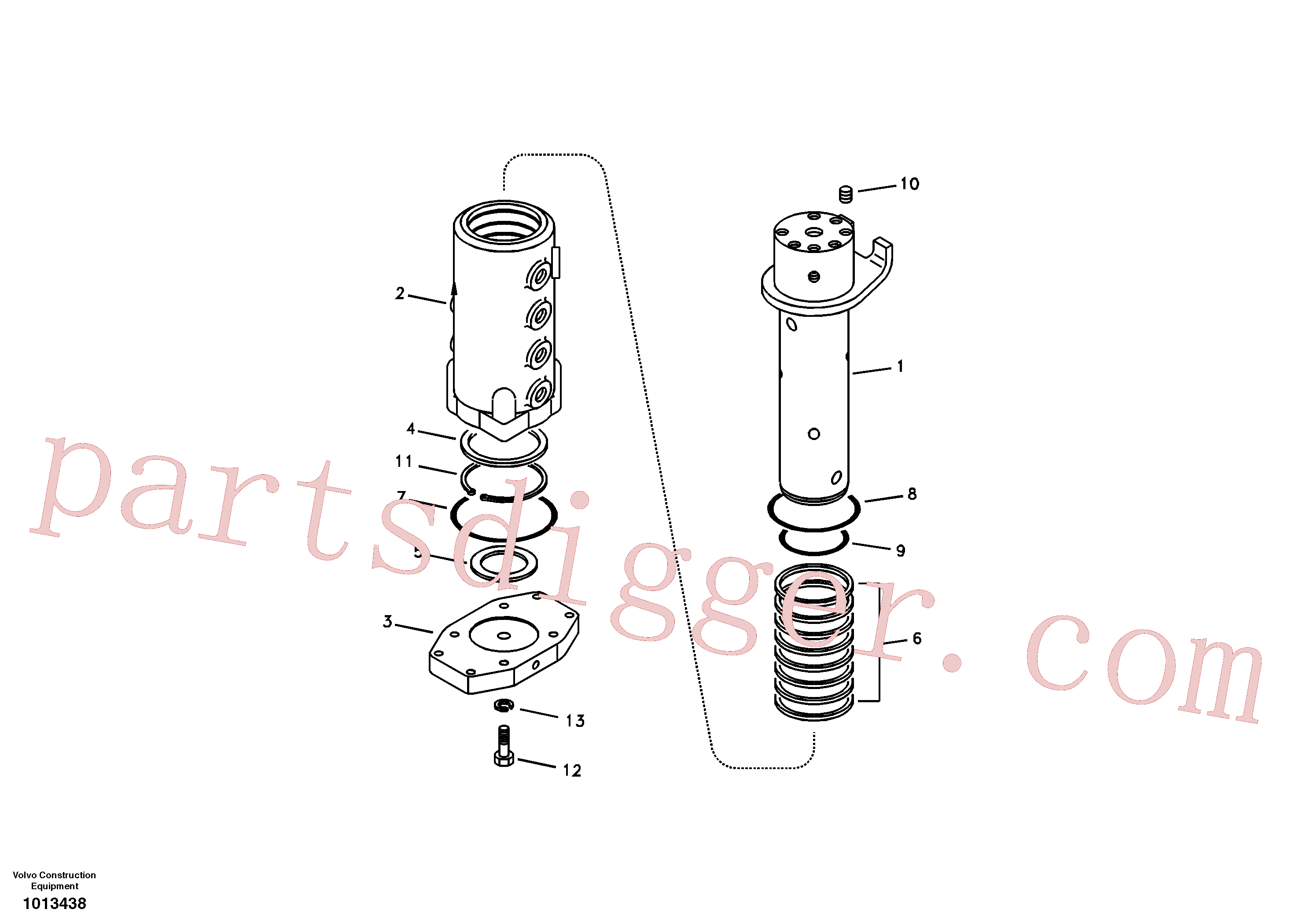 VOE14527183 for Volvo Turning joint(1013438 assembly)