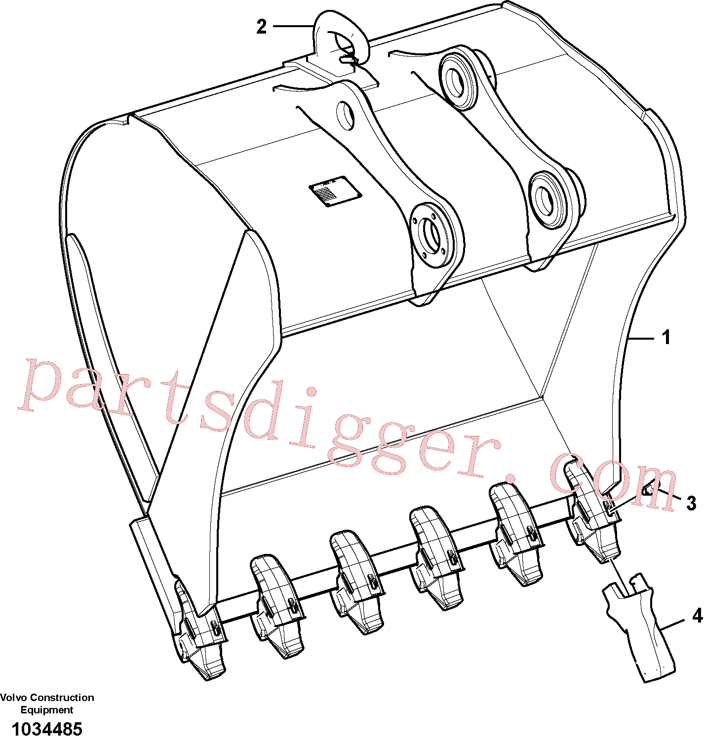 VOE14529606 for Volvo Bucket(1034485 assembly)
