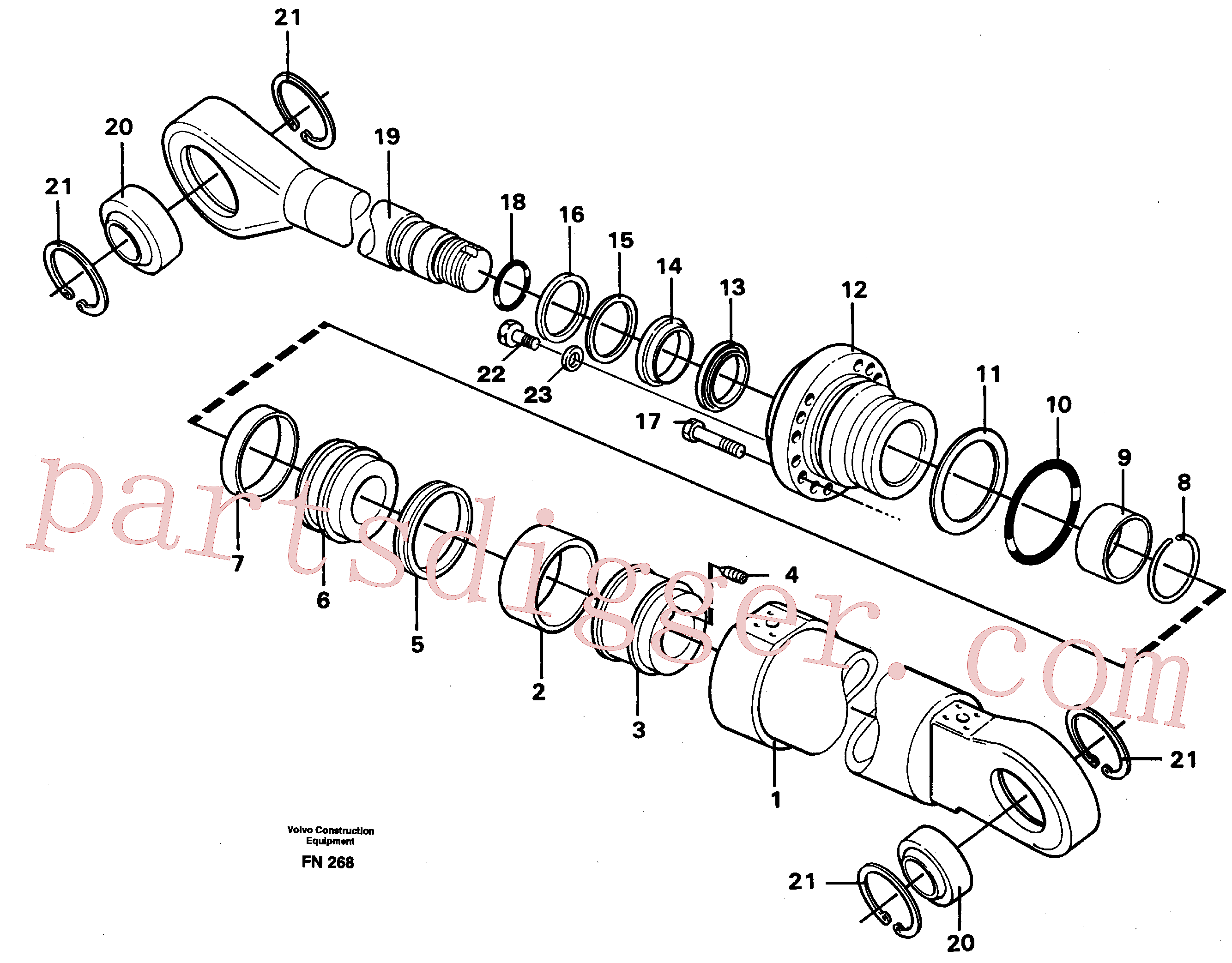 CH19631 for Volvo Knuckle cylinder(FN268 assembly)