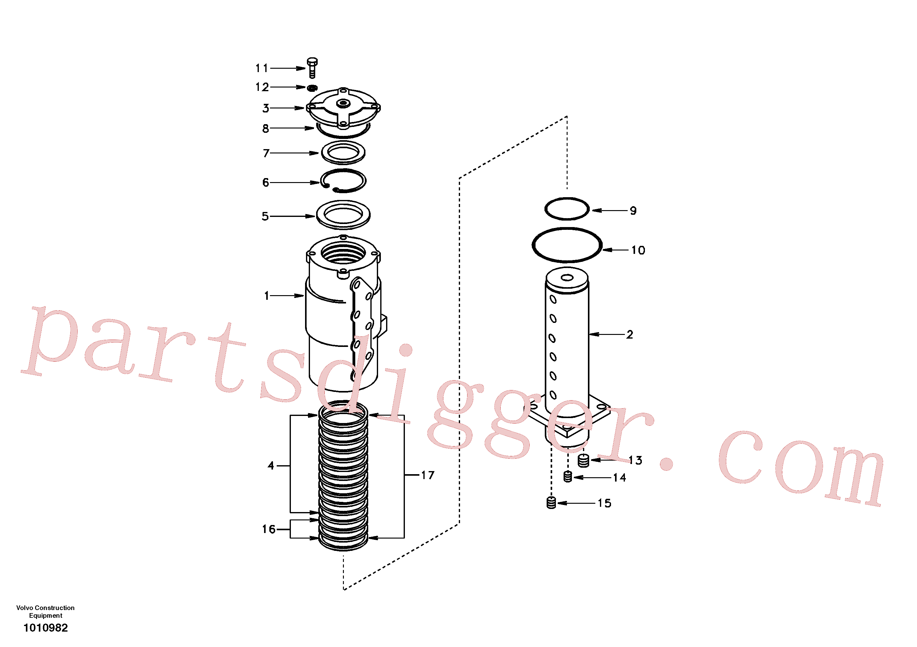 SA955923 for Volvo Turning joint(1010982 assembly)