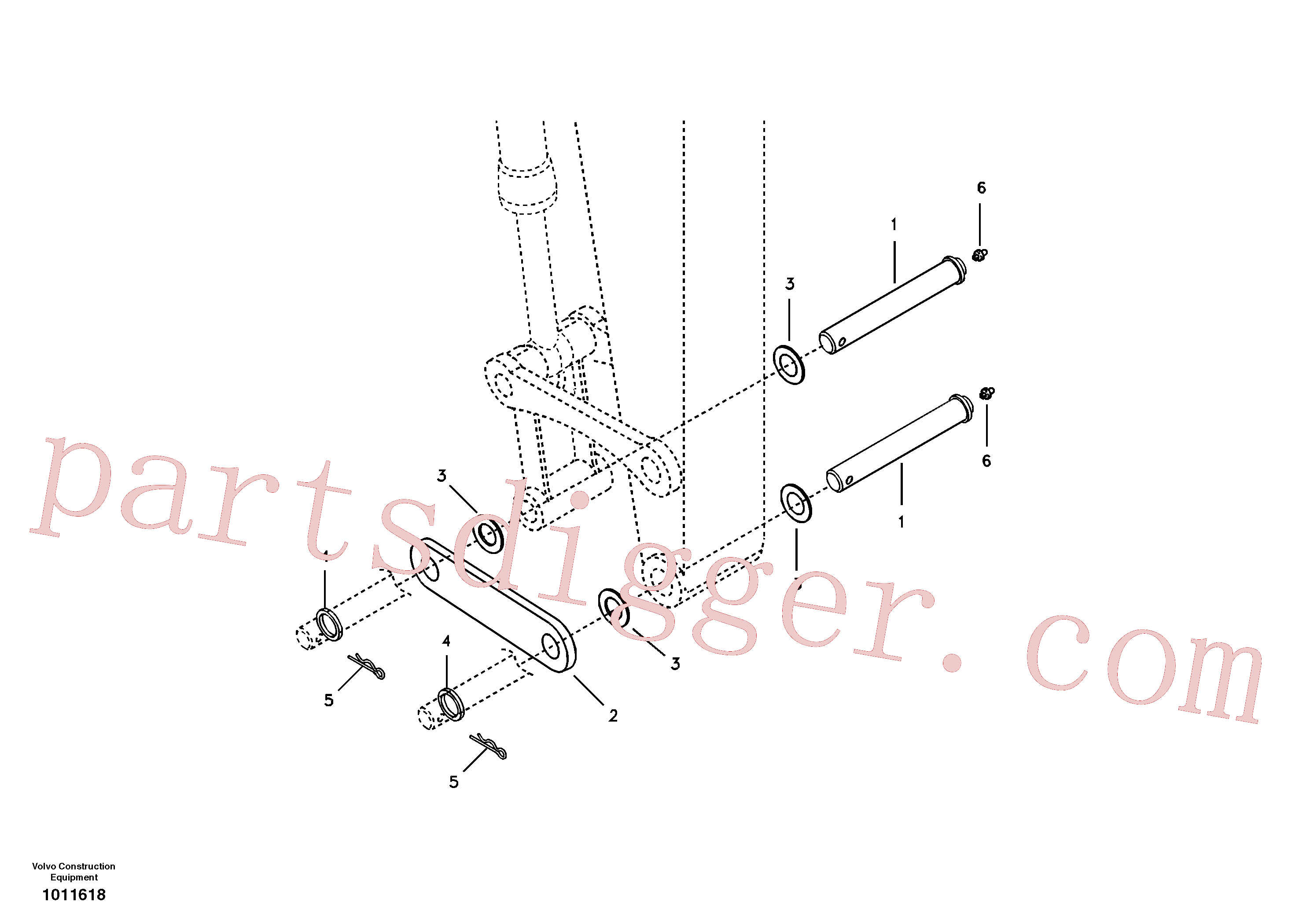 SA1171-30600 Shim for Volvo Excavator Parts