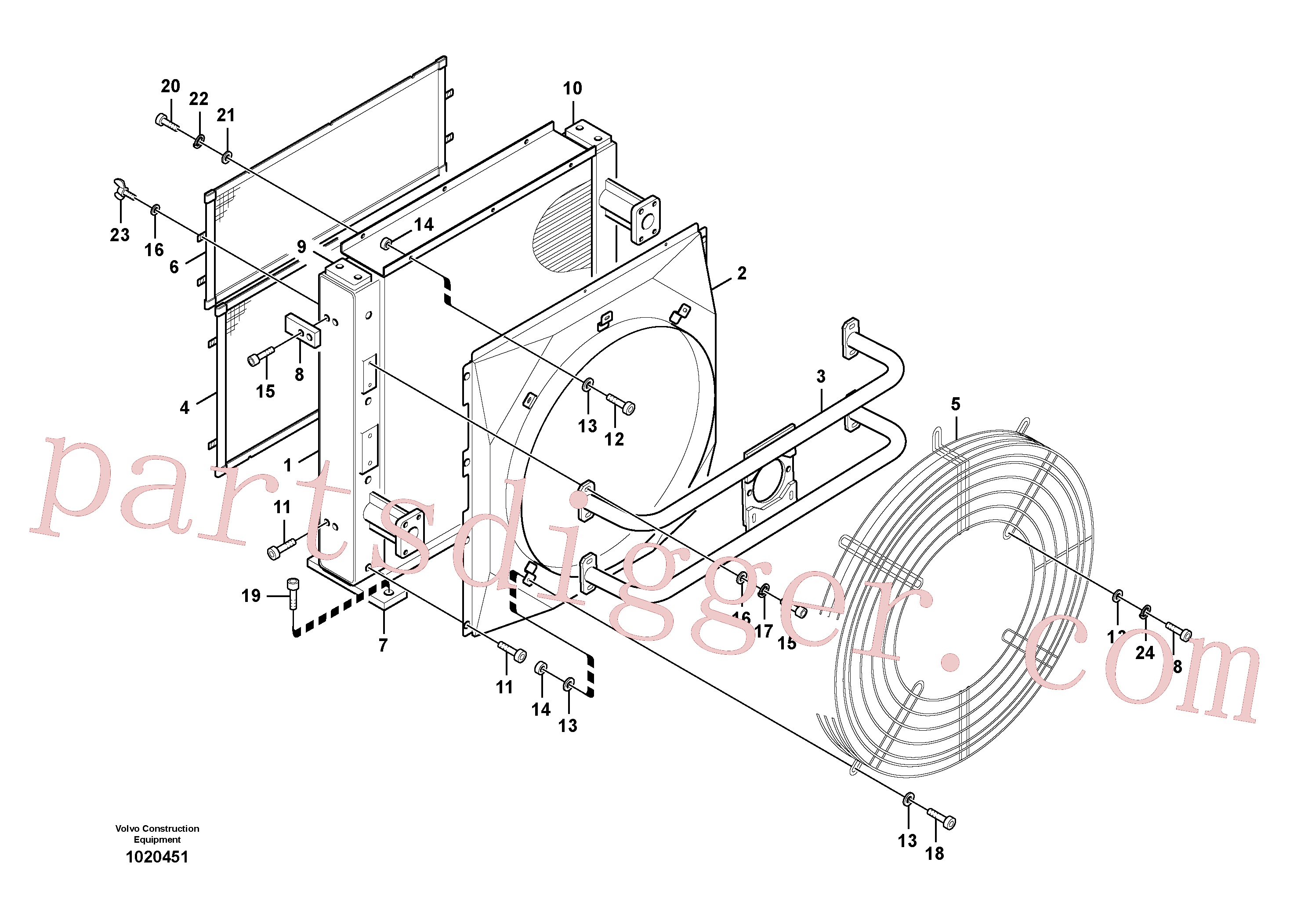 VOE14547062 Bolt for Volvo Excavator spare