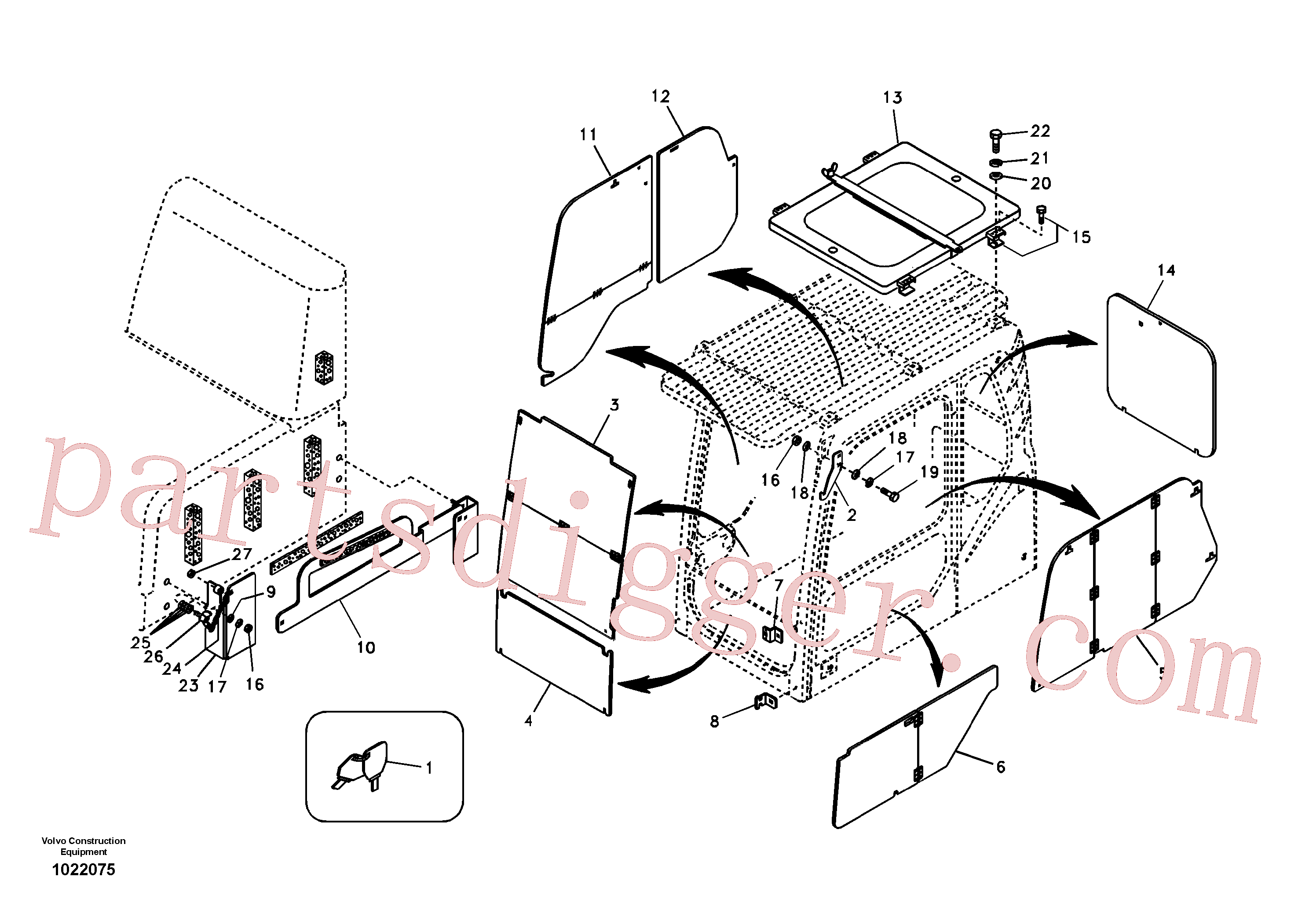 VOE14509860 for Volvo Antitheft system(1022075 assembly)