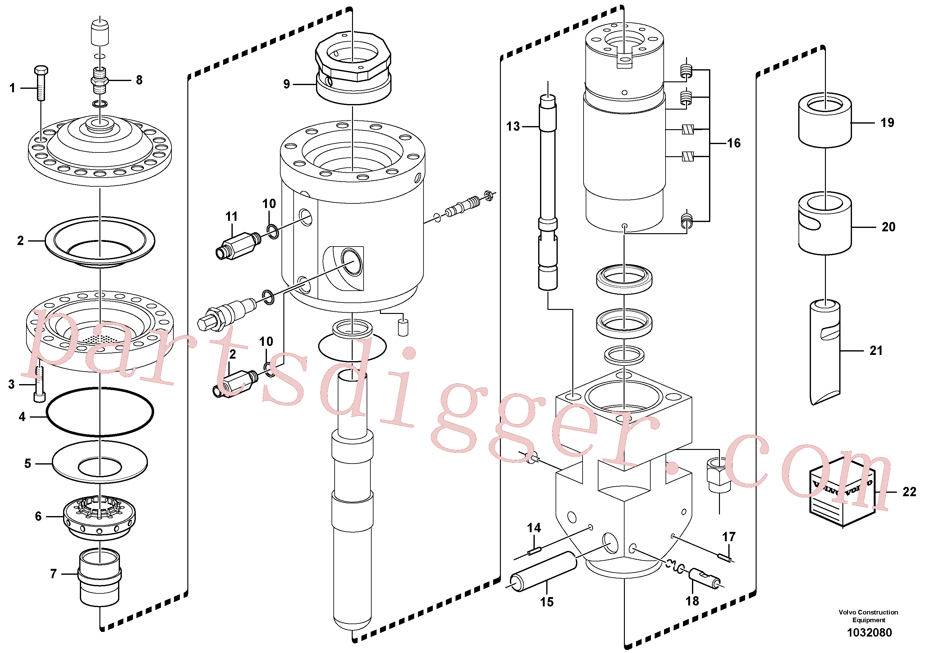 VOE11716214 for Volvo Hammer(1032080 assembly)