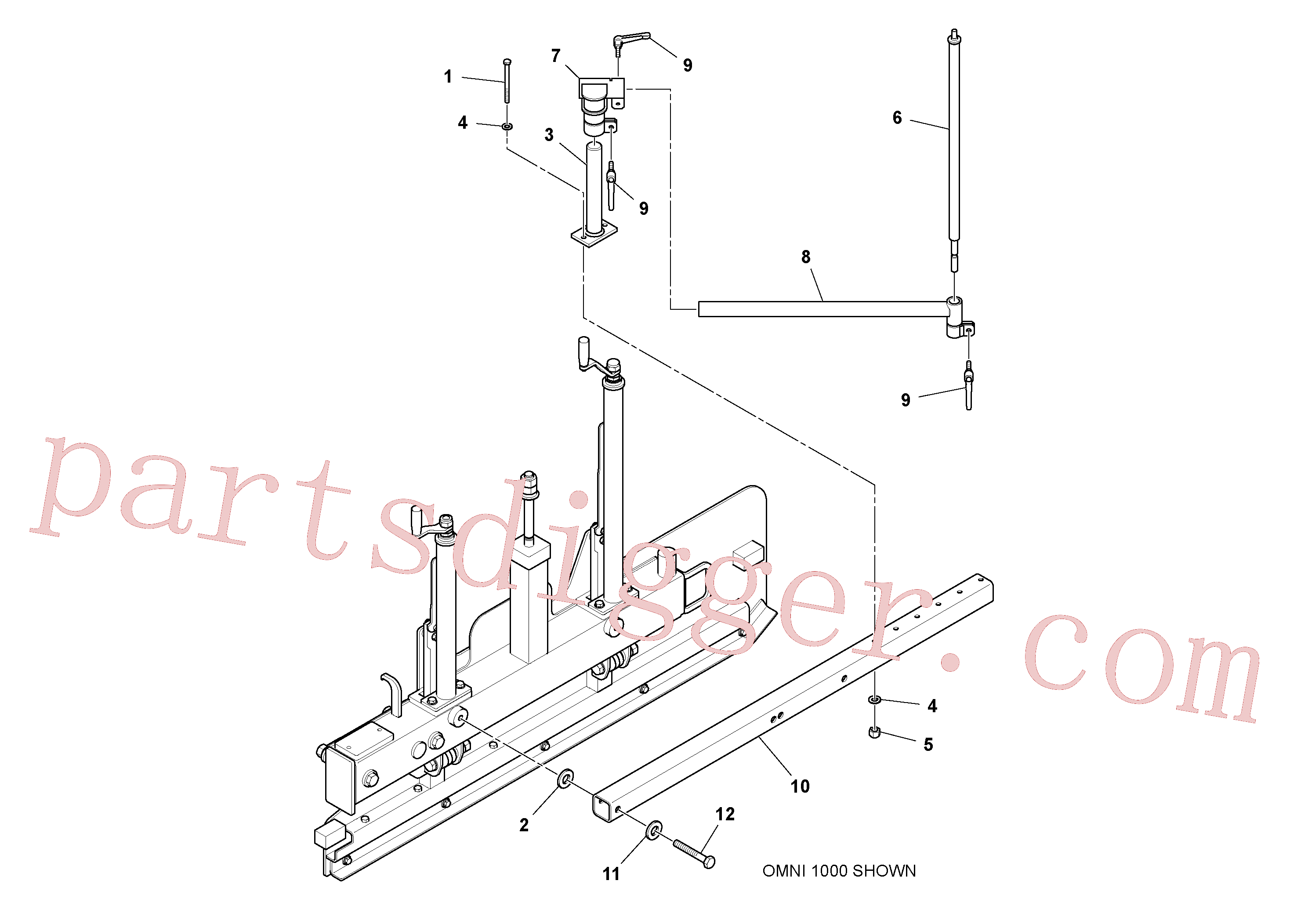 RM13428149 for Volvo Edger Guide Sensor Installation(1043981 assembly)