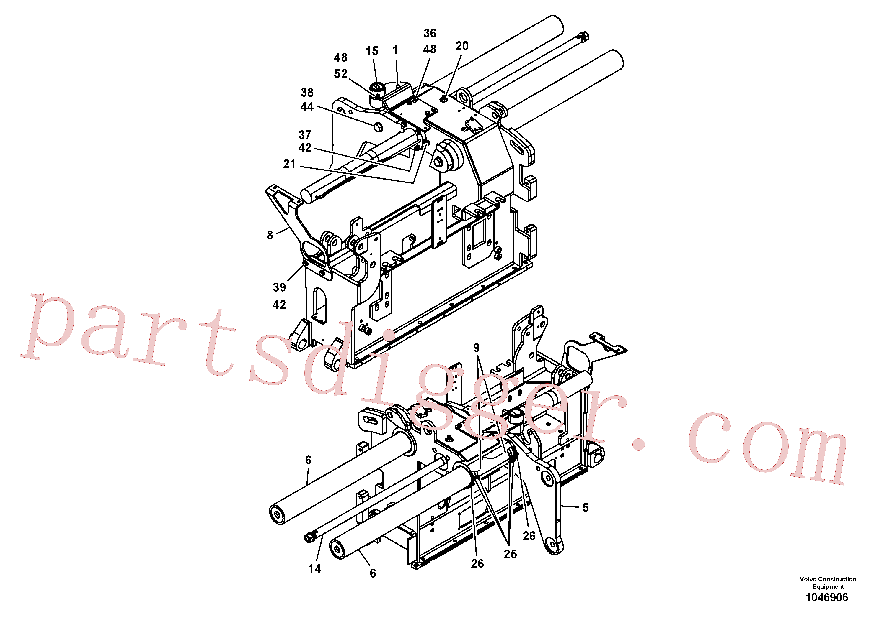 RM58854316 for Volvo Screed guide for basic screed(1046906 assembly)