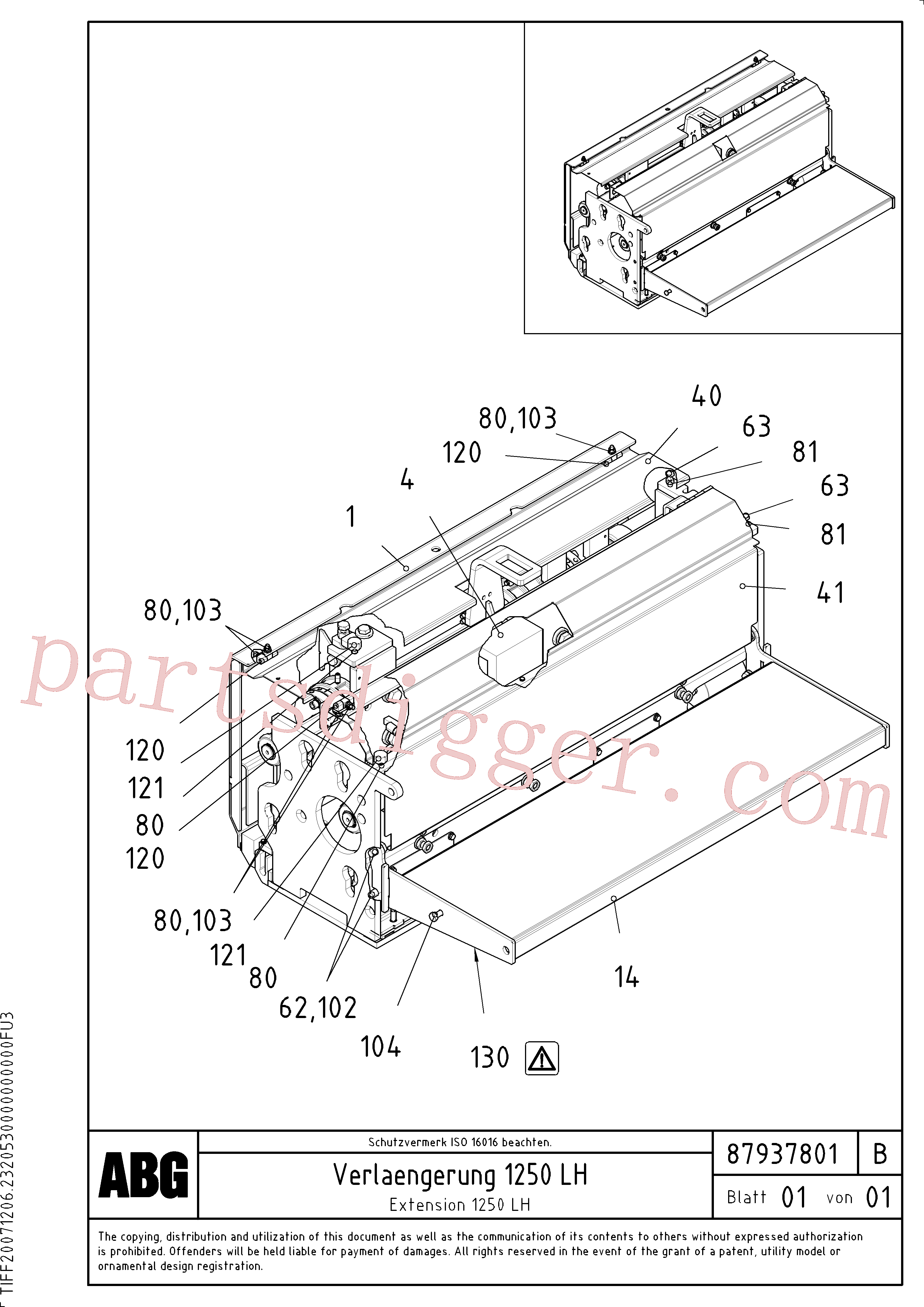 RM96715081 for Volvo Extension(1047907 assembly)