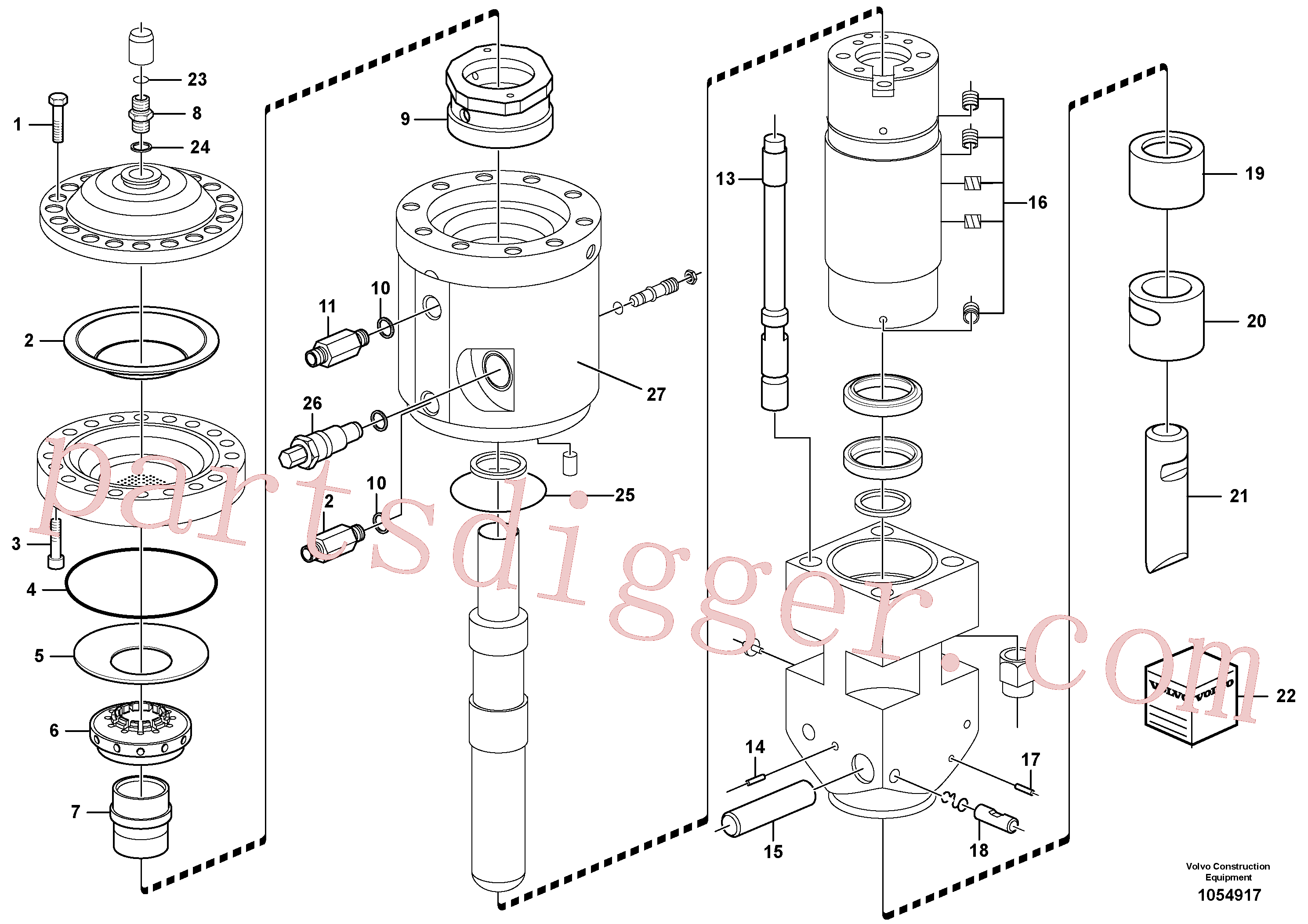 VOE11716214 for Volvo Hammer(1054917 assembly)