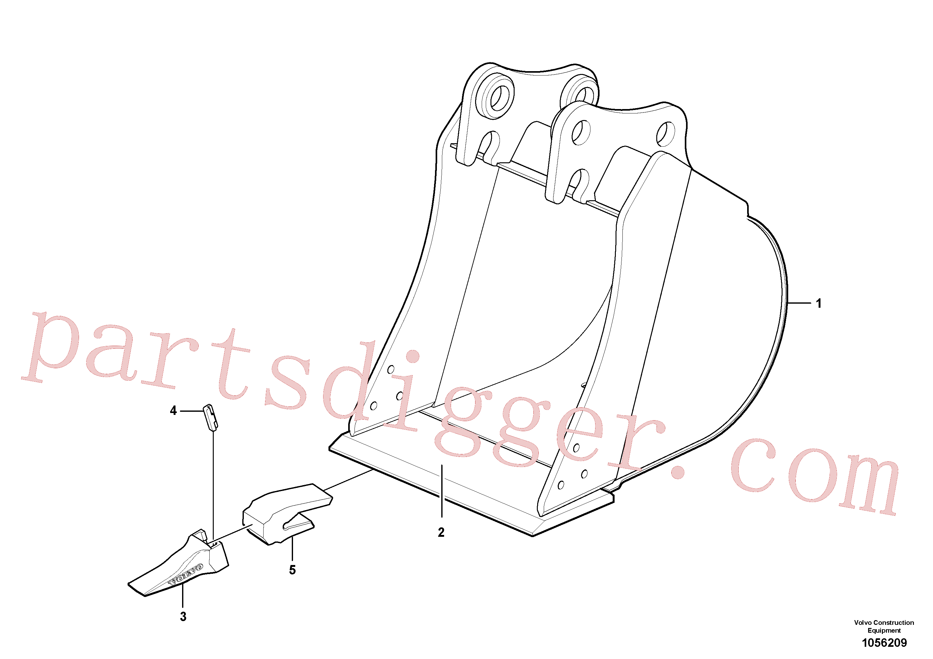 China Made VOE15606305 Blade parts for Volvo Excavator