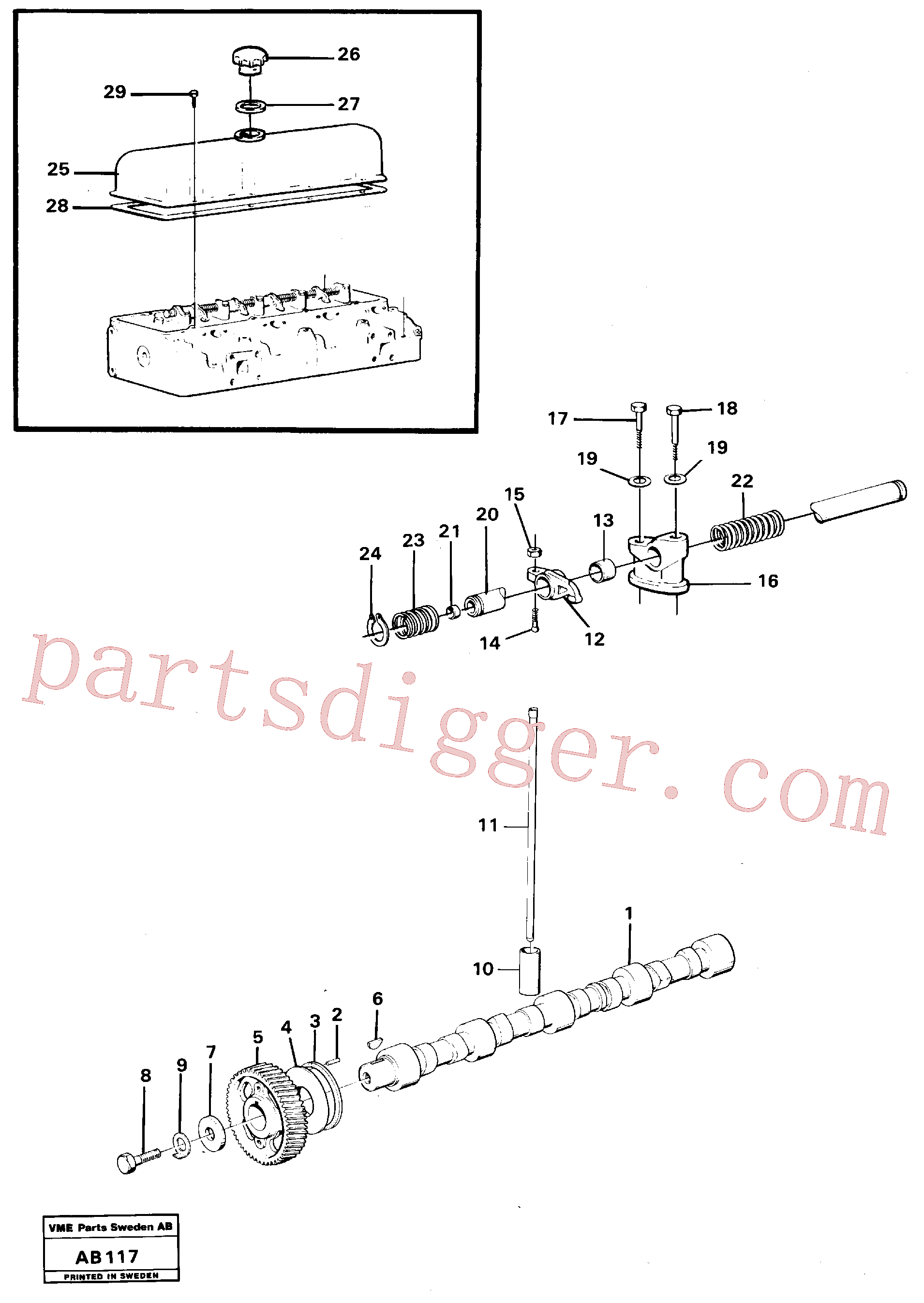 RM96711197 for Volvo Valve mechanism(AB117 assembly)