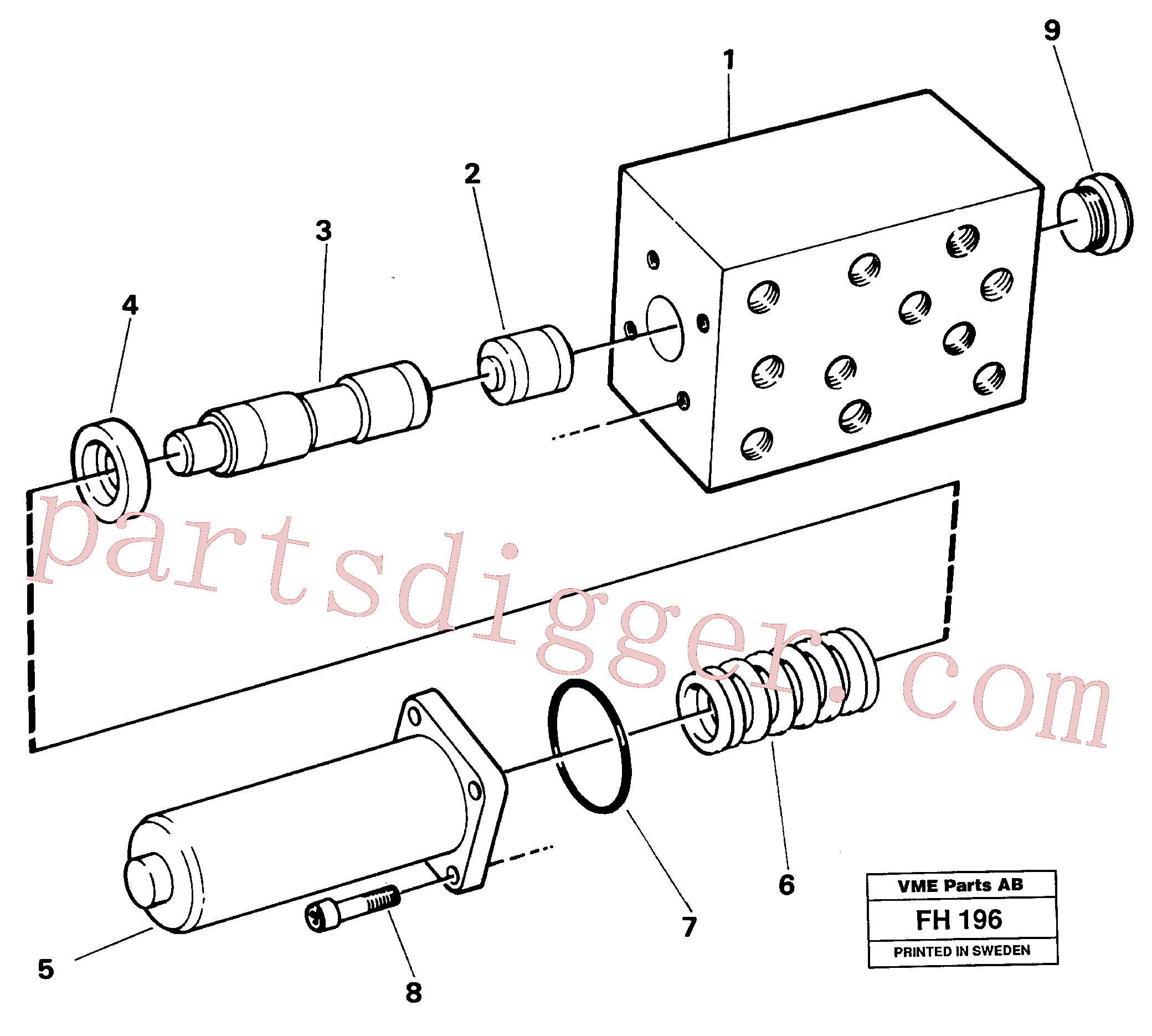 VOE14246000 for Volvo Brake valve(FH196 assembly)