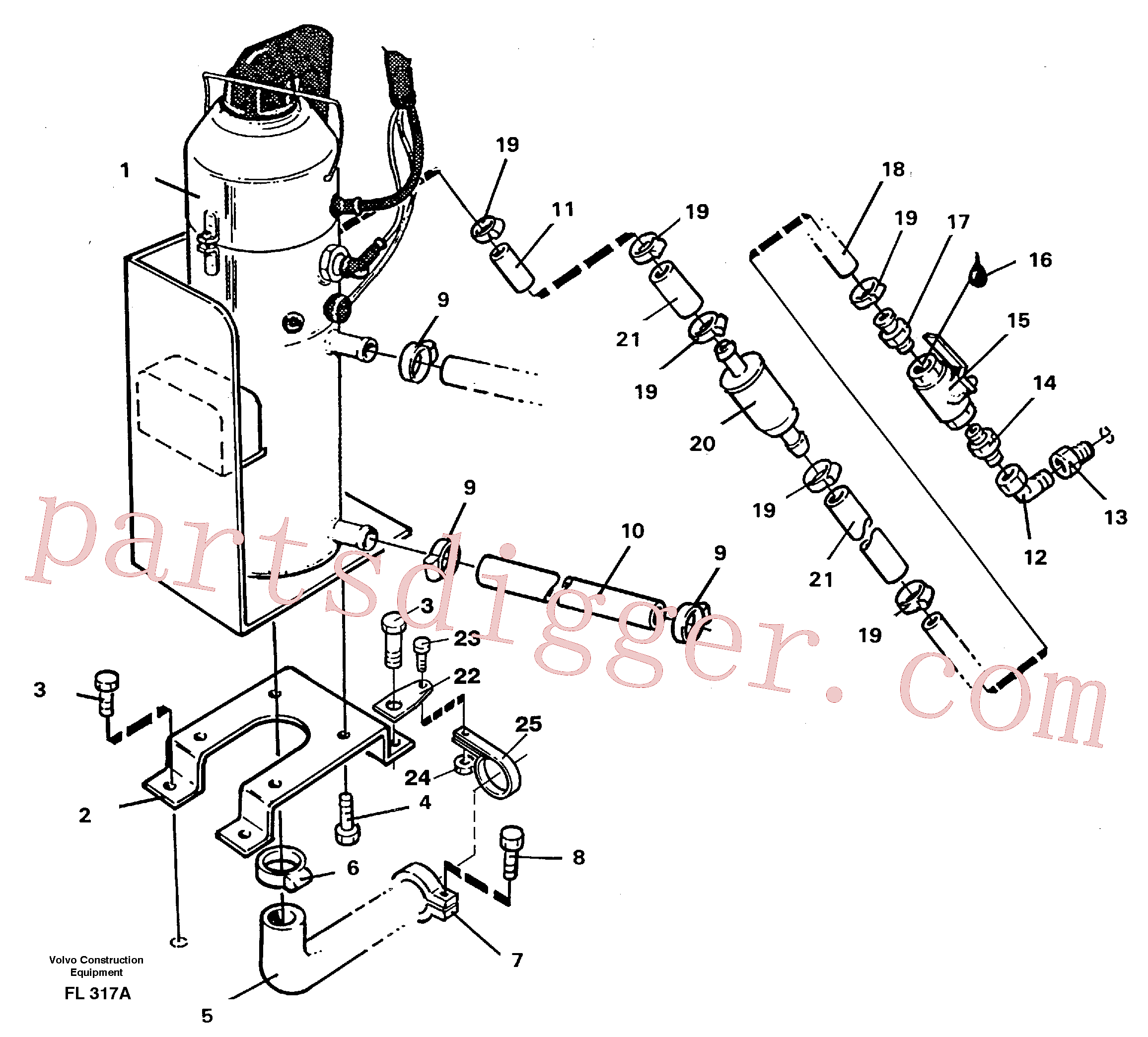 VOE14025587 for Volvo Heater, diesel installation(FL317A assembly)