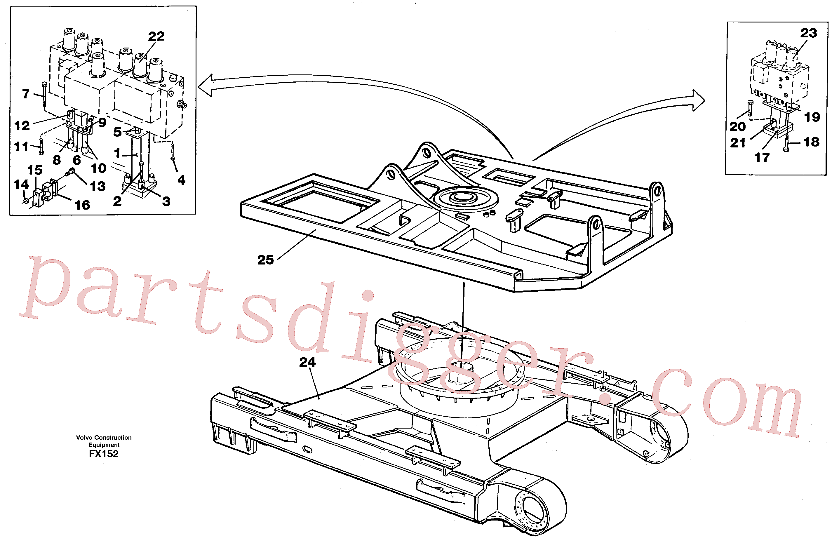 VOE14040547 for Volvo Superstructure and undercarrige(FX152 assembly)