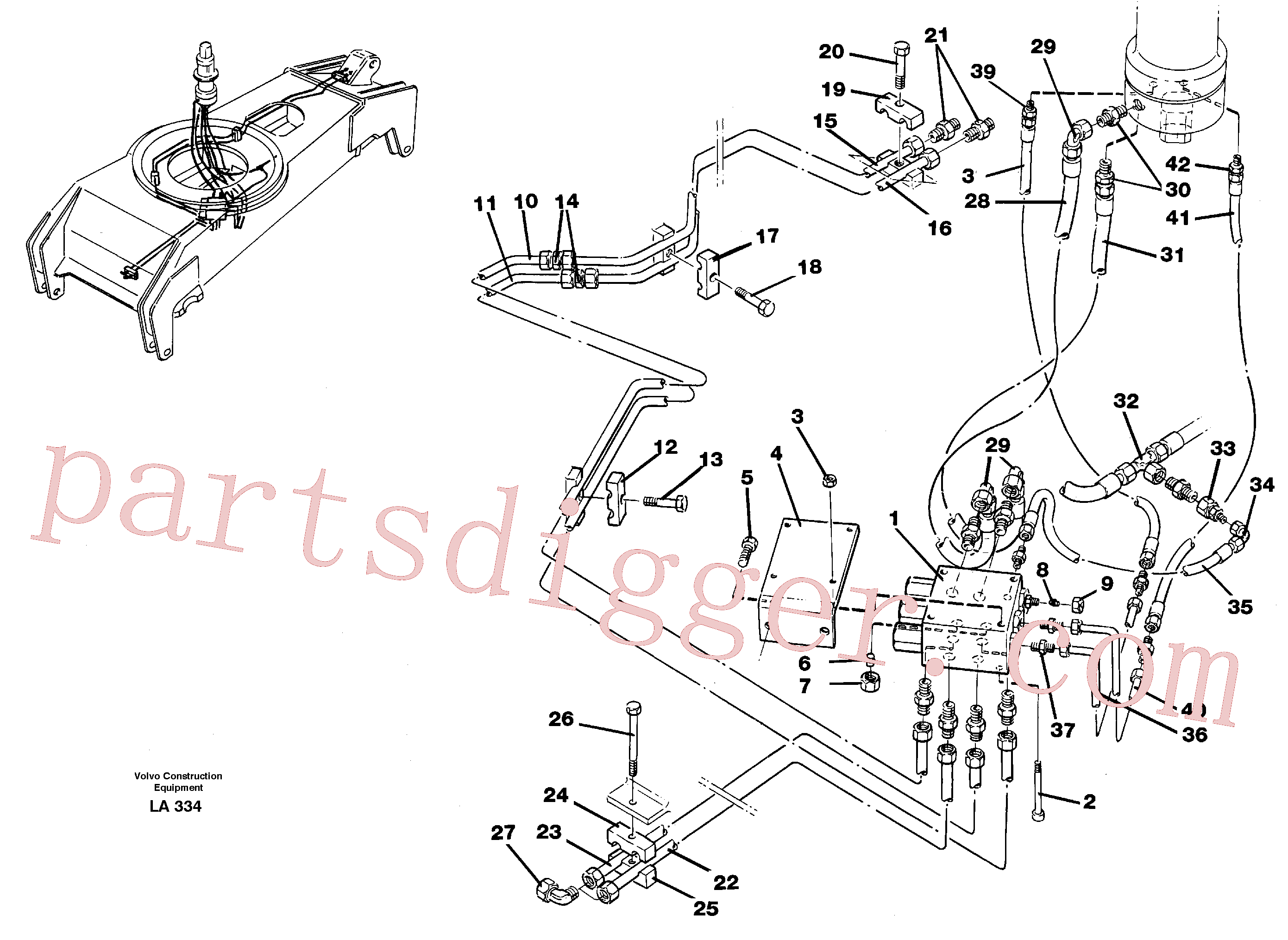 VOE14054604 for Volvo Hydraulicsystem, dozerblade,front and rear(LA334 assembly)