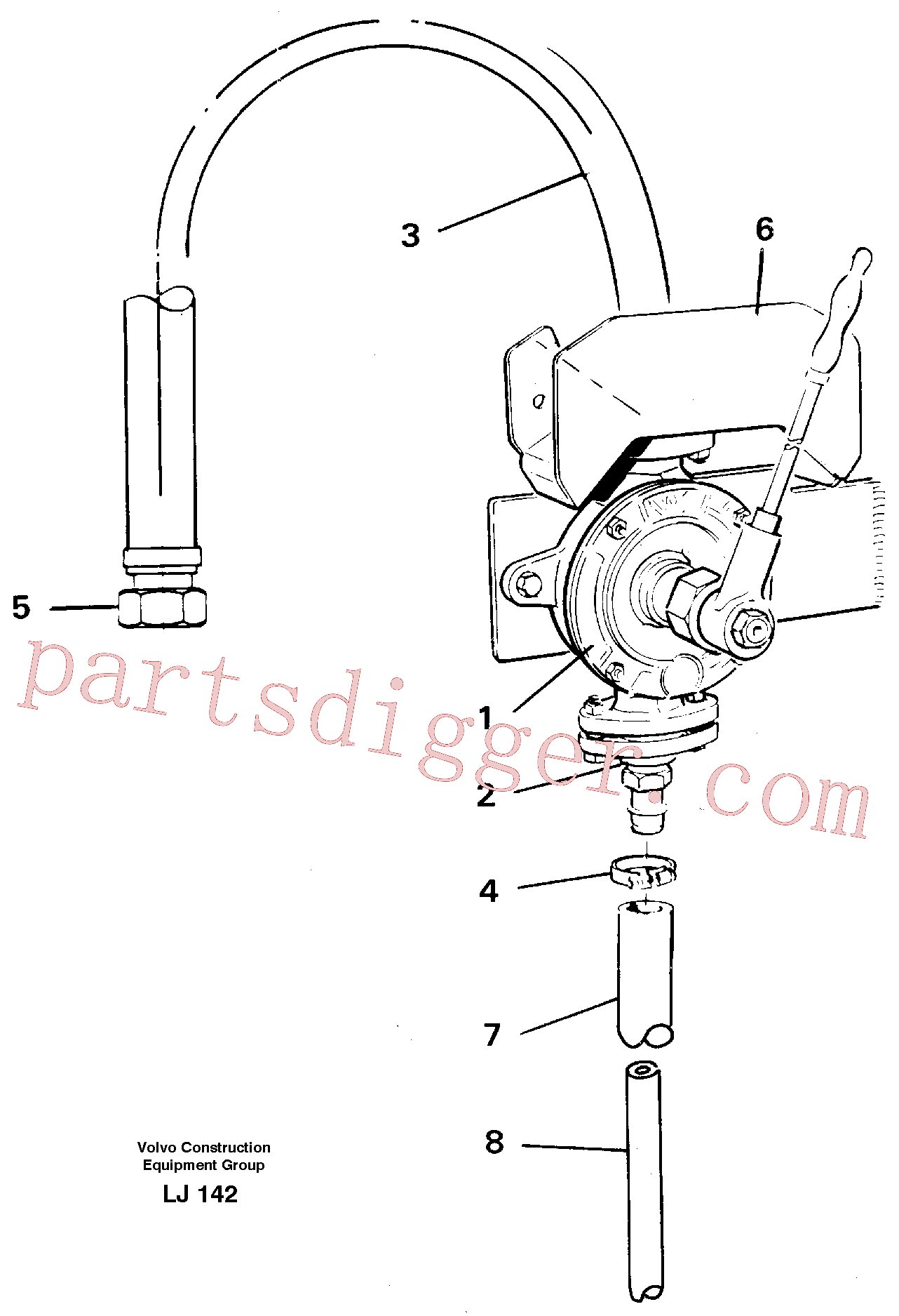 VOE14252209 for Volvo Hand pump(LJ142 assembly)