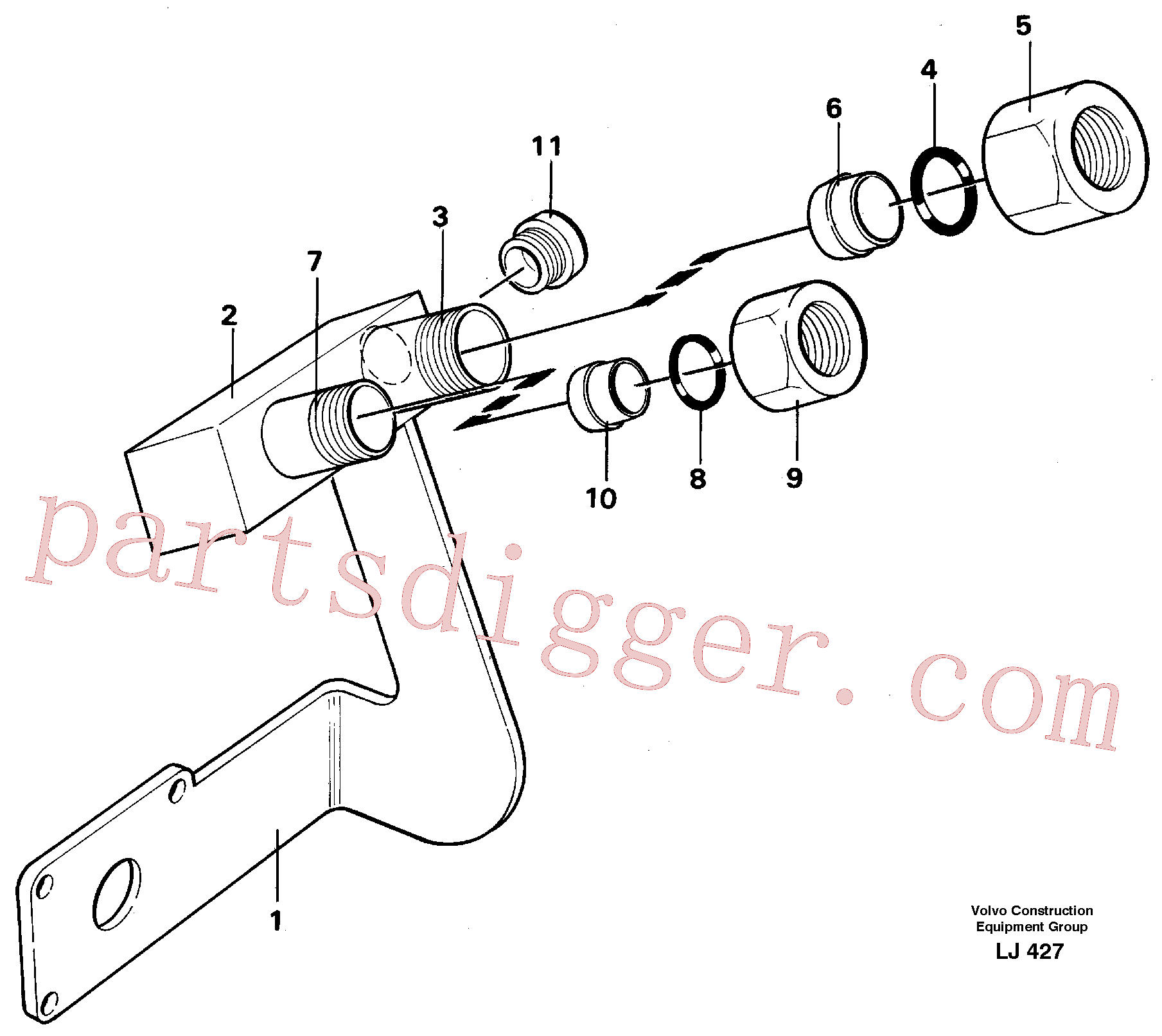 VOE14212091 for Volvo Tubing(LJ427 assembly)