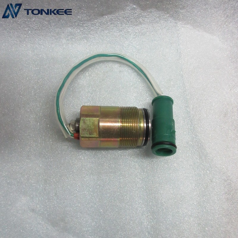 K3V112 hydraulic main pump solenoid black plug DH220-5 R210-5 MAIN PUMP SOLENOID